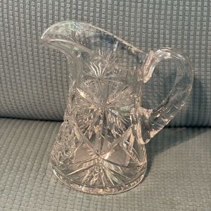 American Brilliant glass pitcher